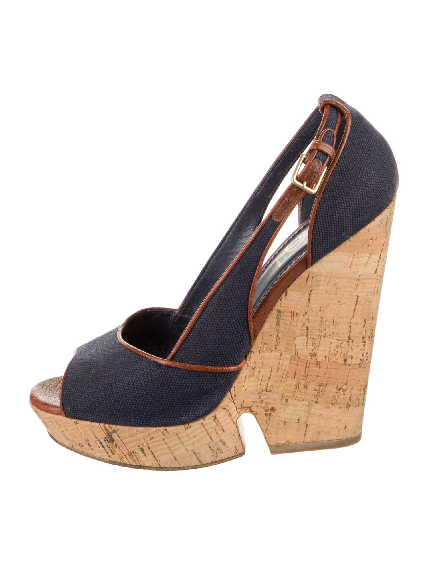 Saint Laurent Leather Trim Embellishment Pumps