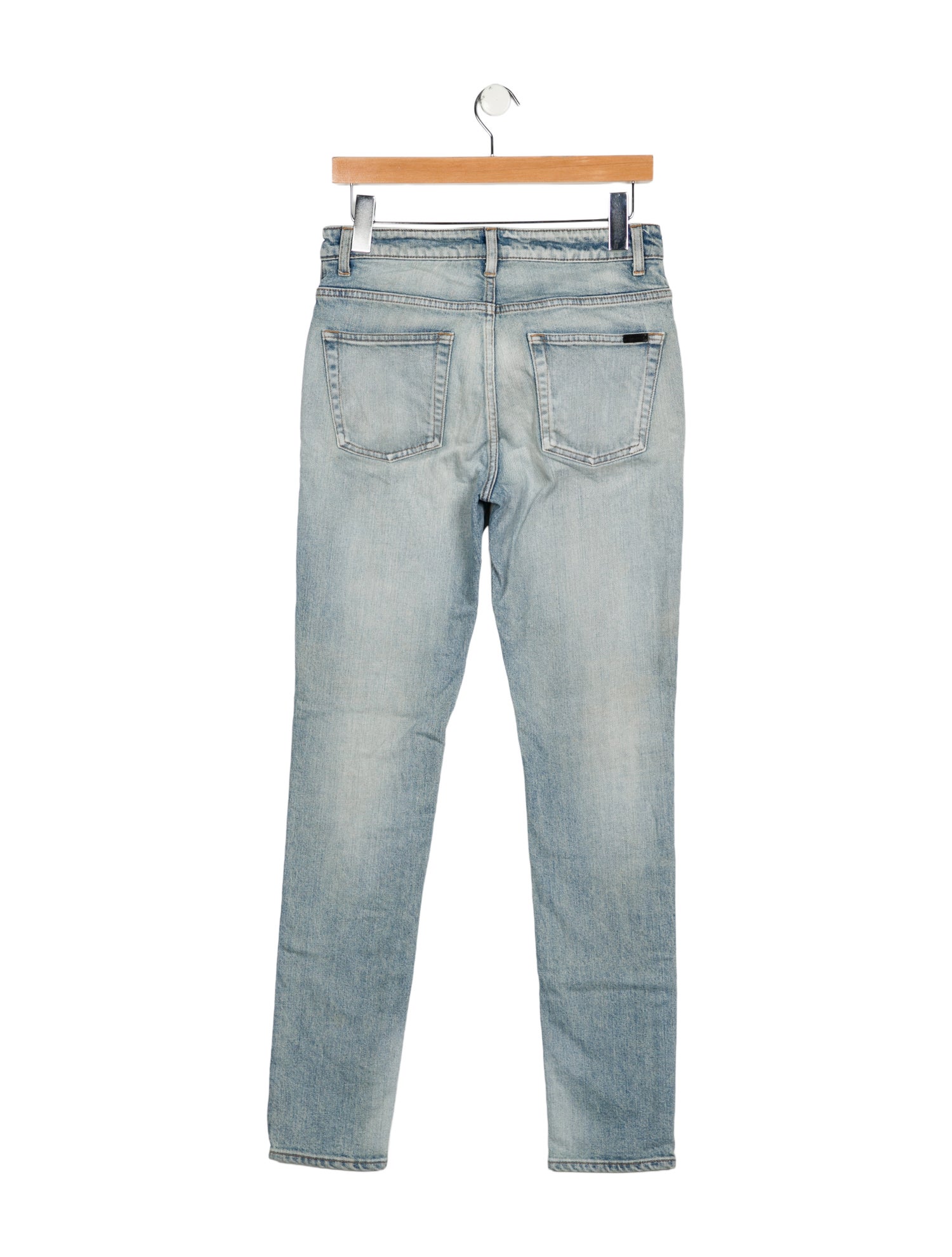 Saint Laurent Mid-Rise Skinny Leg Jeans