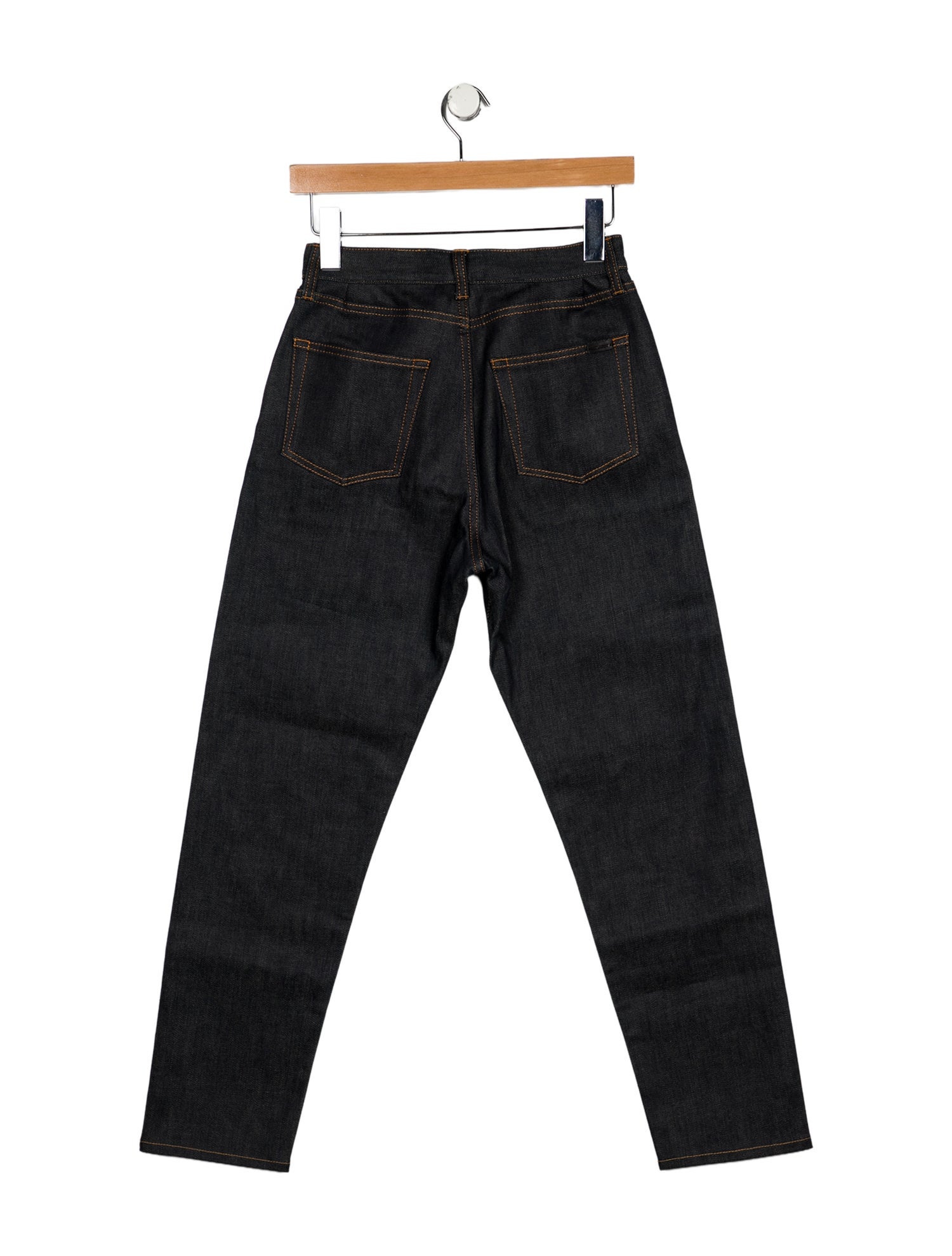 Saint Laurent Mid-Rise Straight Leg Jeans