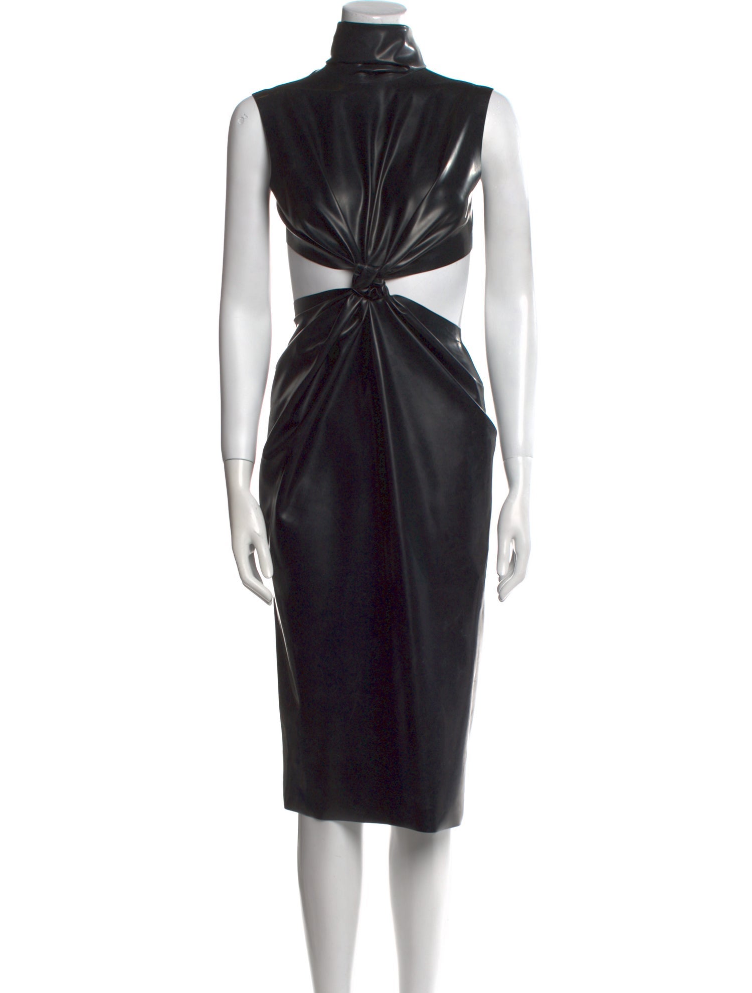 Saint Laurent Latex Knee-Length Dress