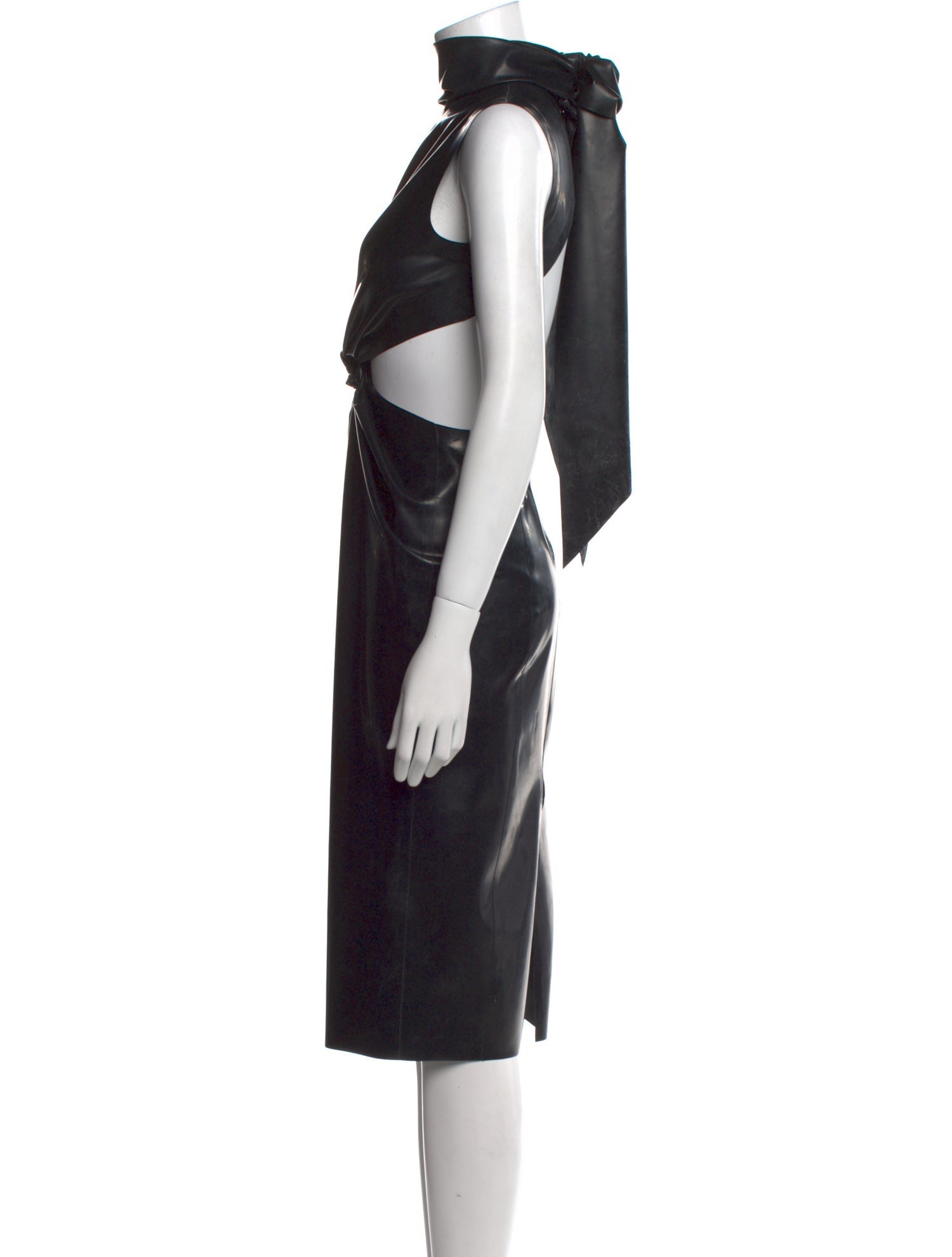 Saint Laurent Latex Knee-Length Dress