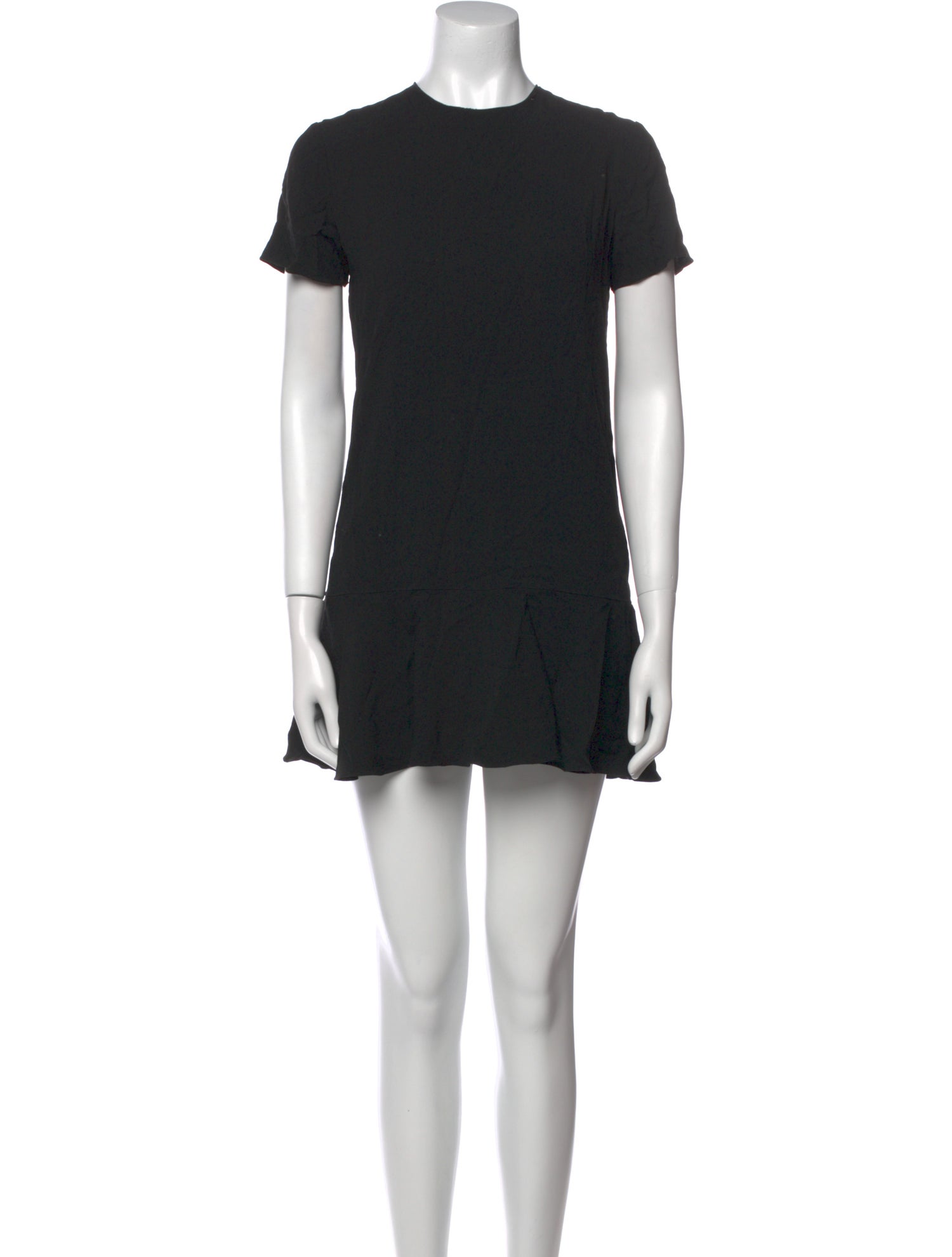 Saint Laurent Crew Neck Mini Dress