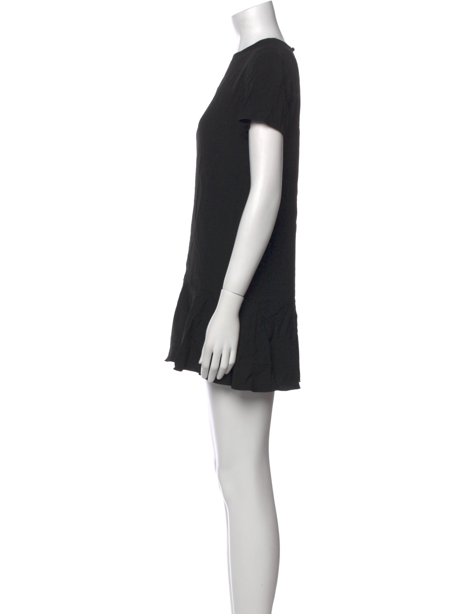 Saint Laurent Crew Neck Mini Dress