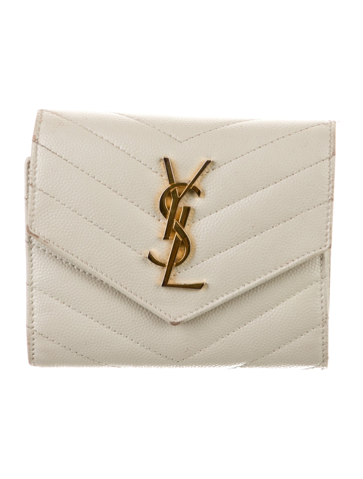 Saint Laurent 2021 Leather Compact Wallet