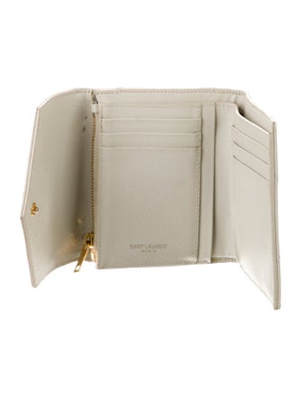 Saint Laurent 2021 Leather Compact Wallet