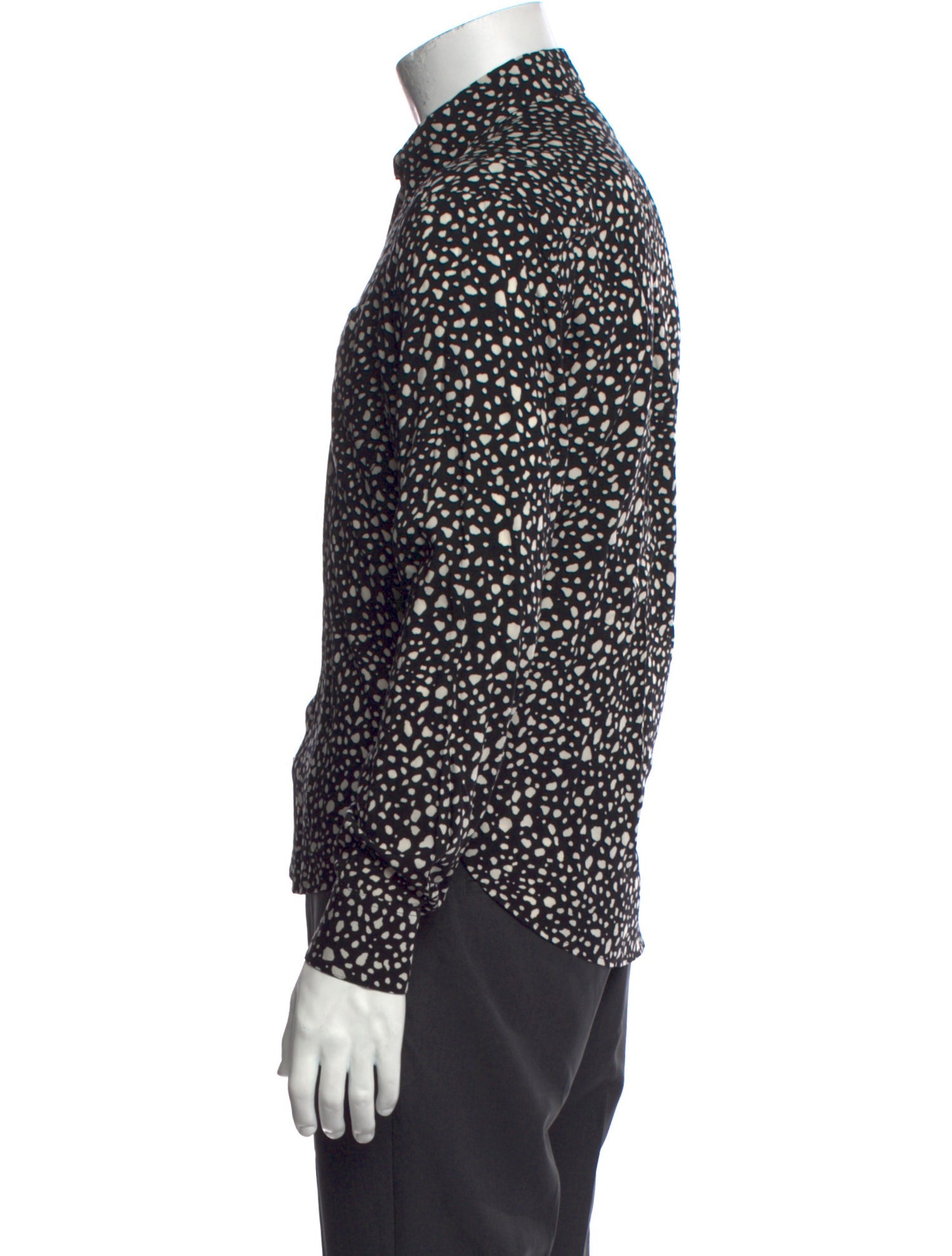 Saint Laurent 2019 Polka Dot Print Dress Shirt