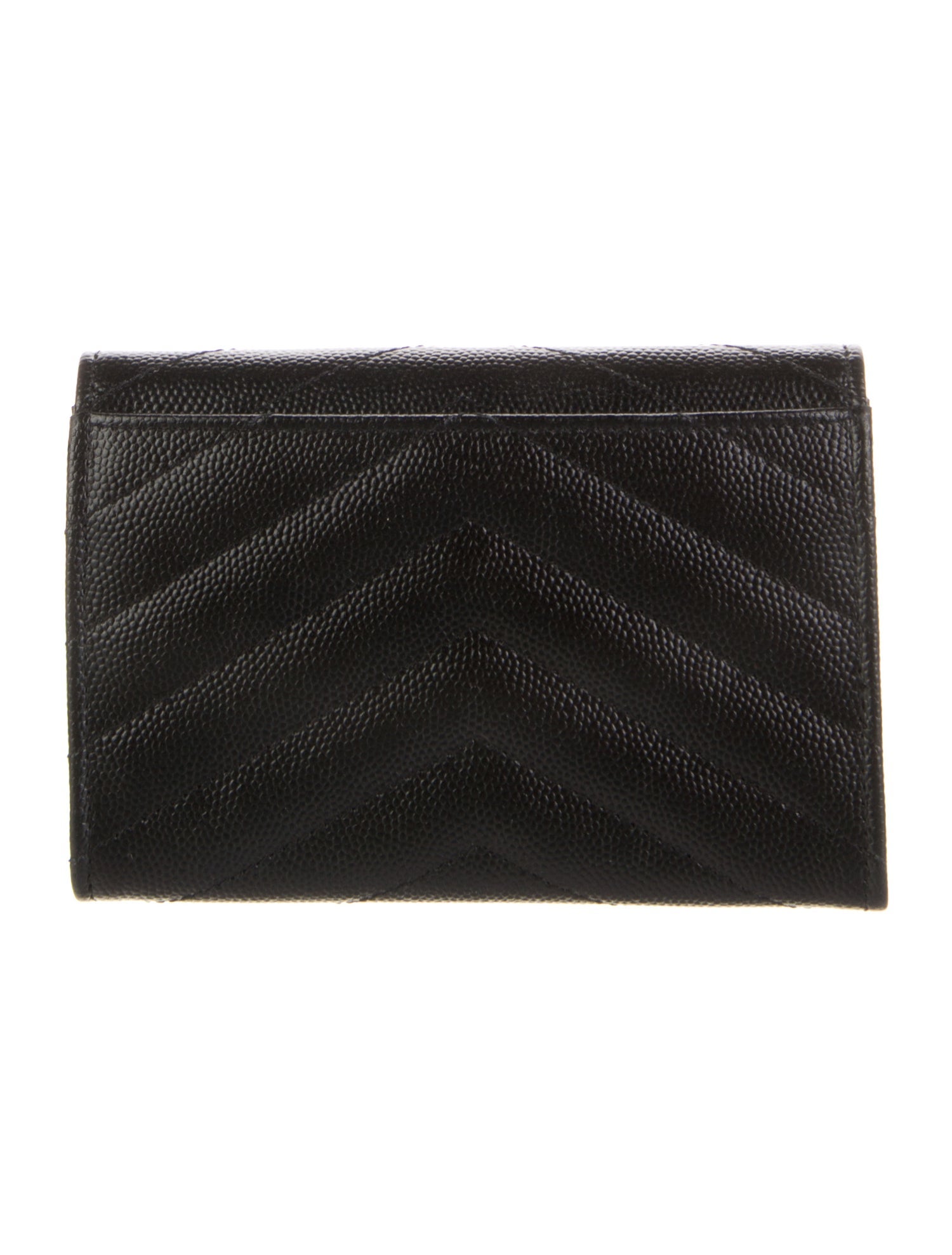 Saint Laurent Chevron Leather Wallet