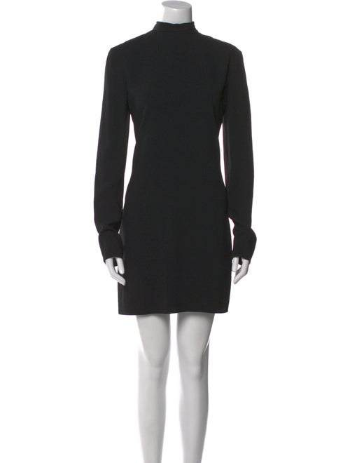Saint Laurent Mock Neck Mini Dress