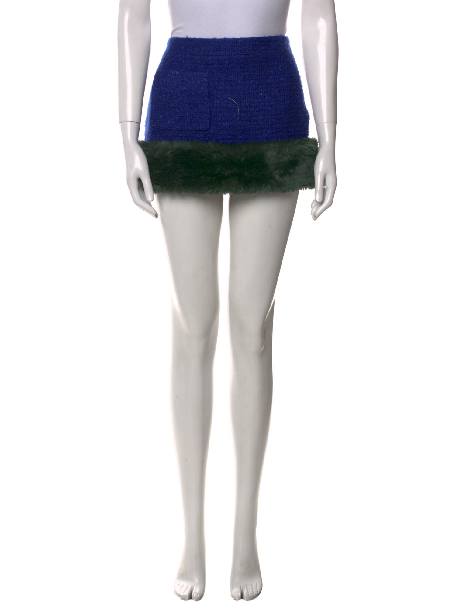 Saint Laurent Virgin Wool Mini Skirt