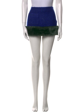 Saint Laurent Virgin Wool Mini Skirt