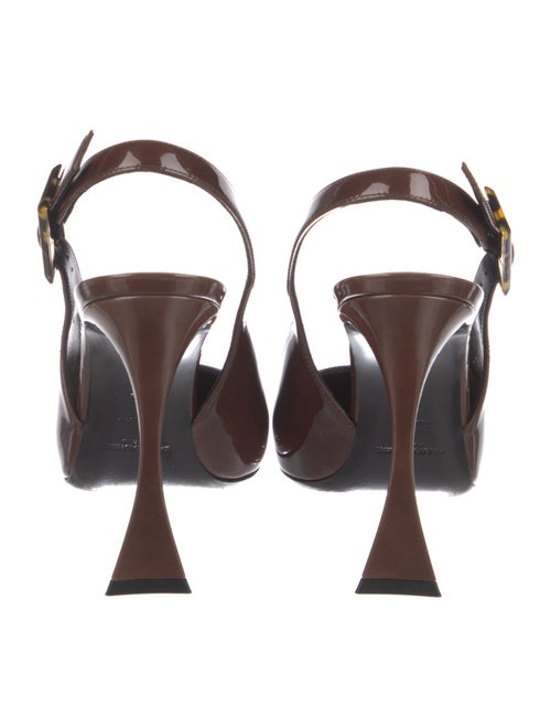 Saint Laurent Patent Leather Slingback Pumps