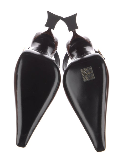 Saint Laurent Patent Leather Slingback Pumps