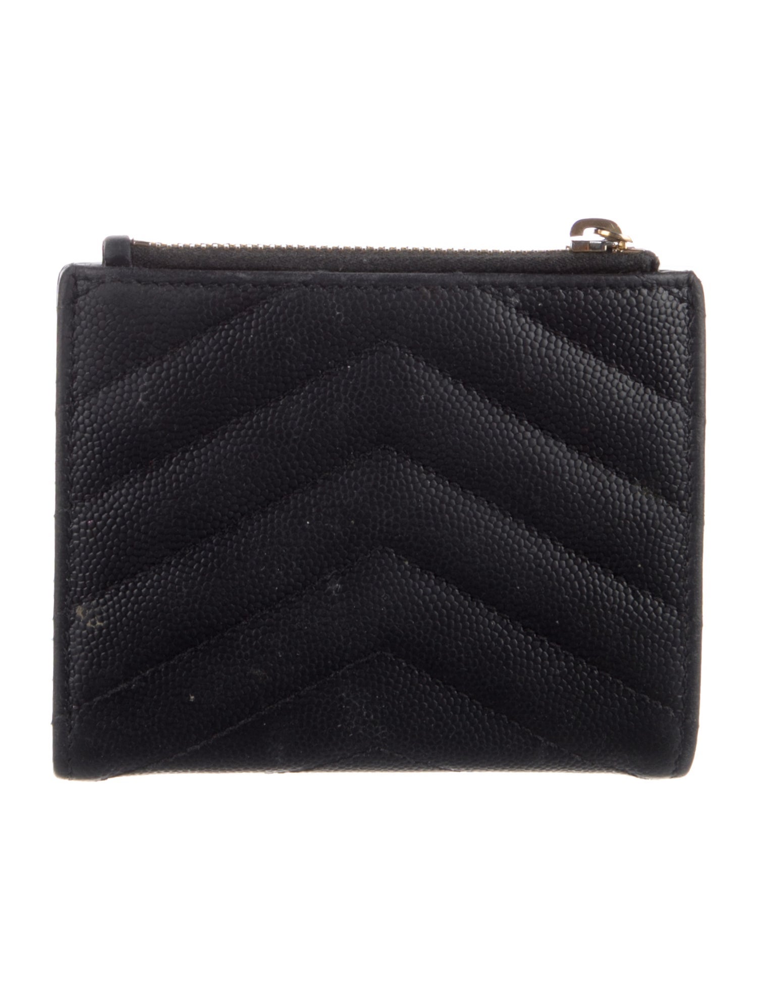Saint Laurent Leather Compact Wallet