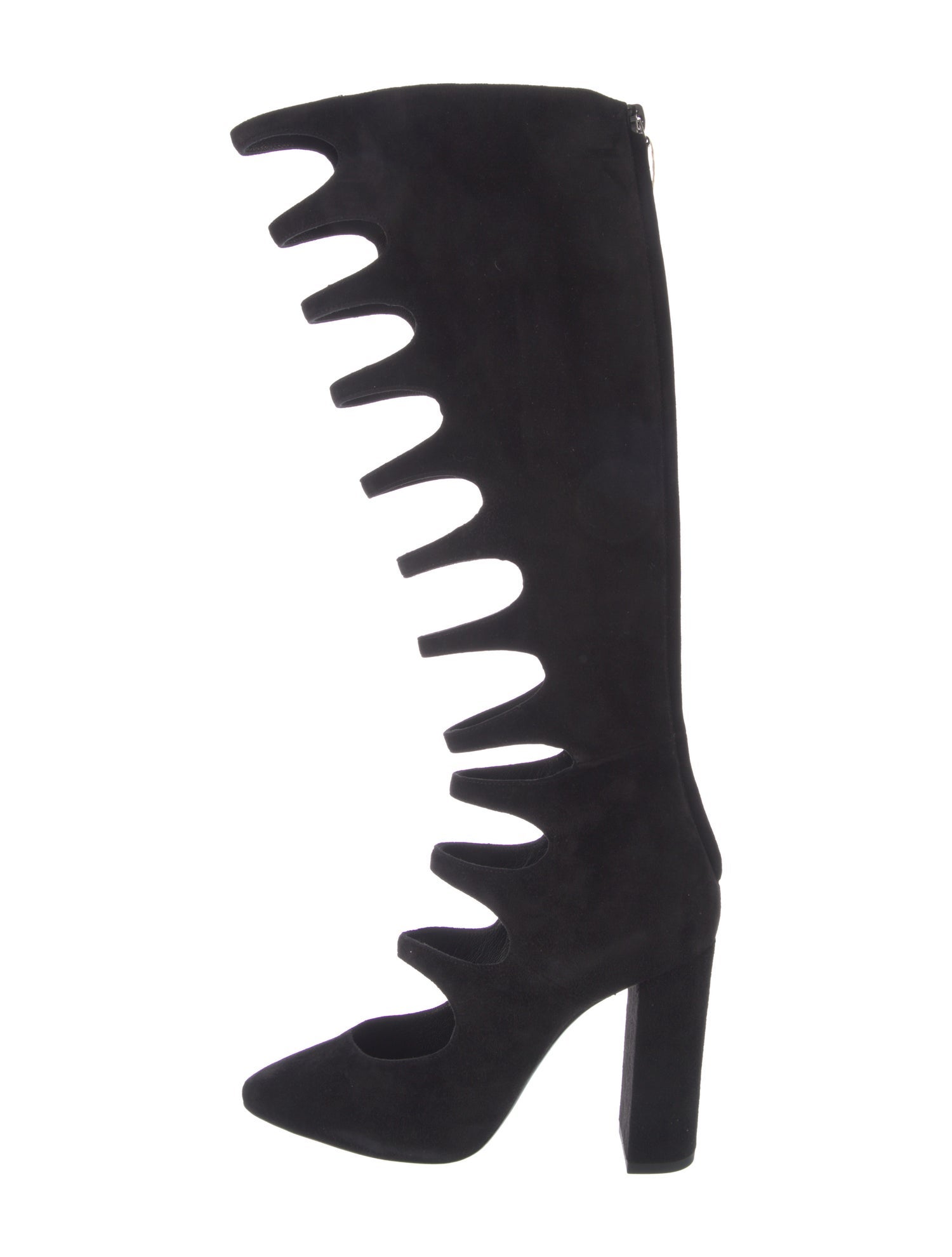 Saint Laurent Suede Lace-Up Boots