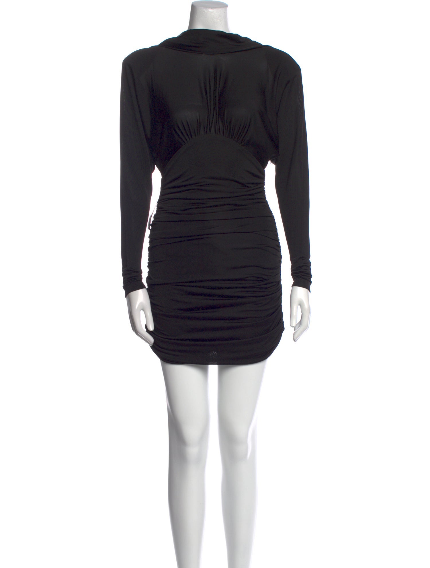 Saint Laurent Mock Neck Mini Dress