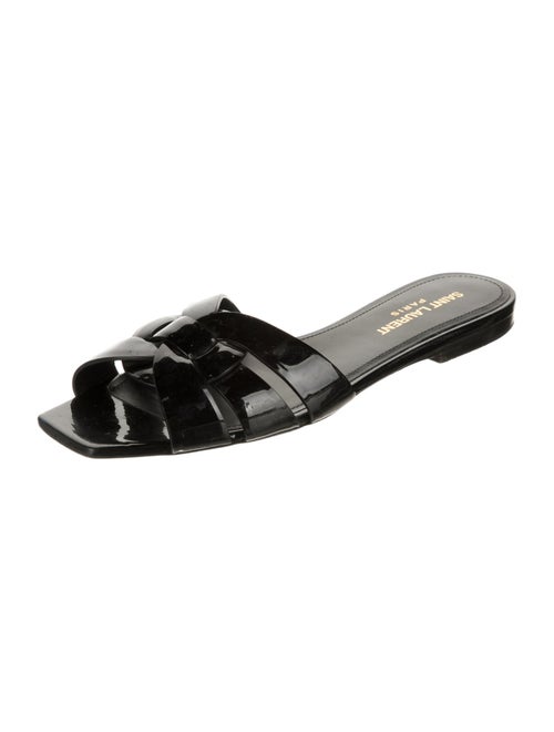 Saint Laurent Patent Leather Slides