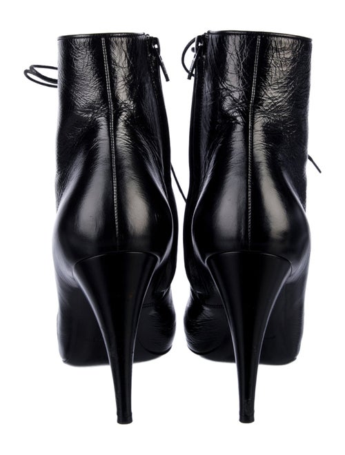 Saint Laurent Leather Lace-Up Boots