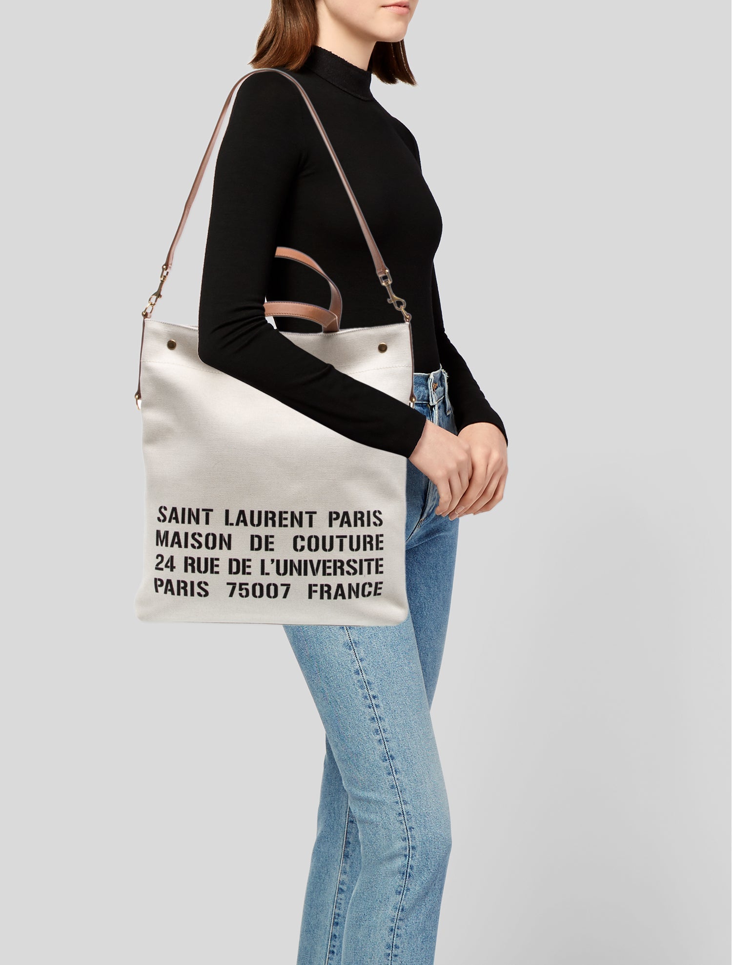 Saint Laurent Canvas Crossbody Bag 2022 w/ Tags