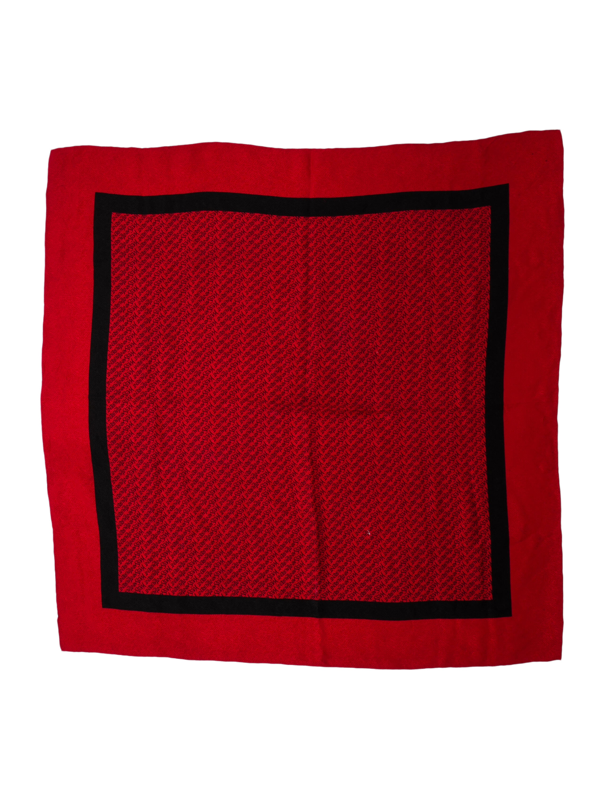 Saint Laurent Silk Printed Scarf