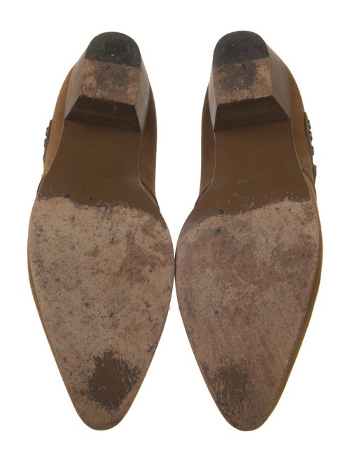 Saint Laurent Suede Studded Accents Boots