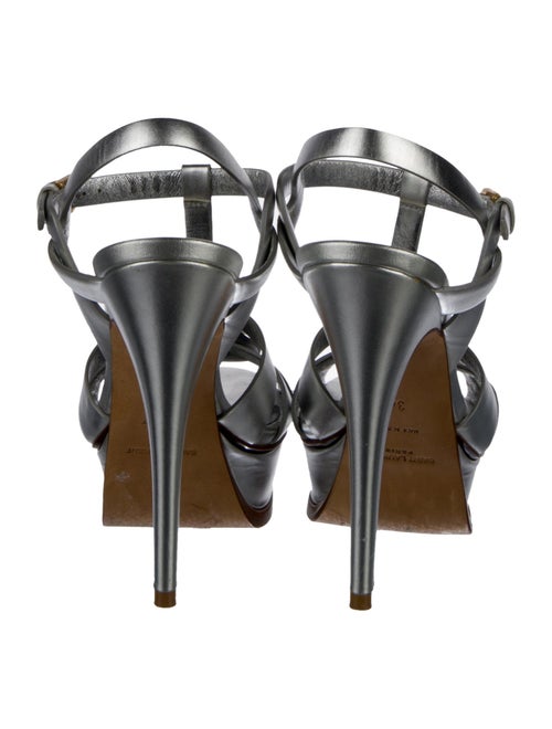 Saint Laurent Leather T-Strap Sandals
