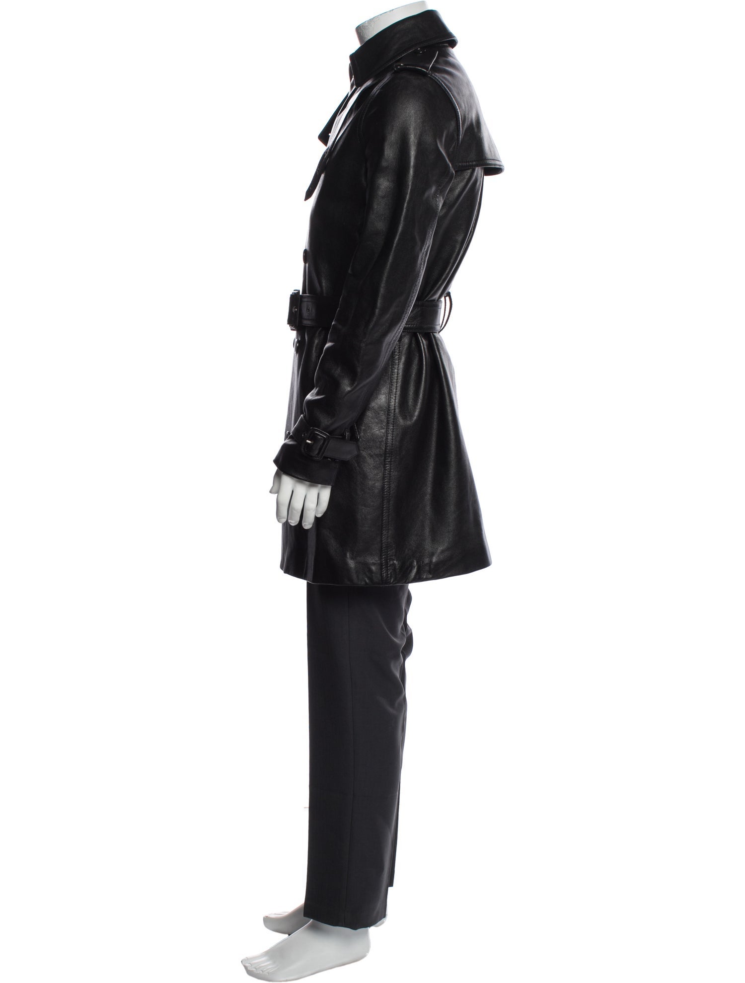 Saint Laurent 2019 Lambskin Trench Coat