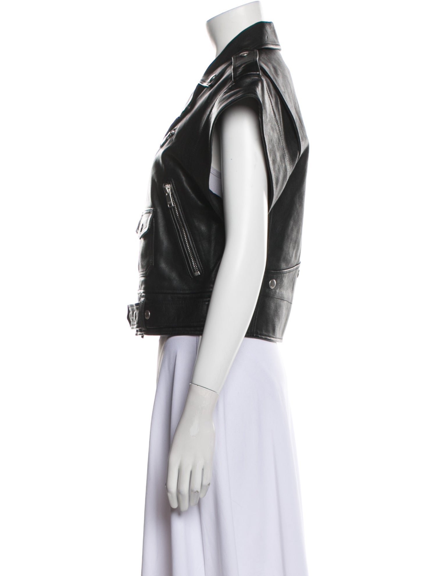 Saint Laurent 2013 Short Sleeve Moto Vest