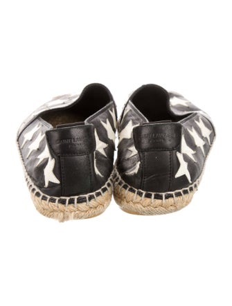Saint Laurent Leather Printed Espadrilles