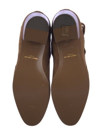 Saint Laurent Suede Moto Boots