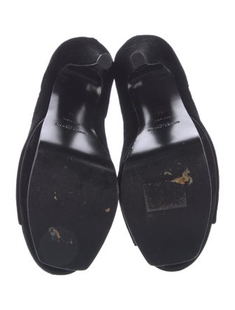 Saint Laurent Velvet T-Strap Sandals