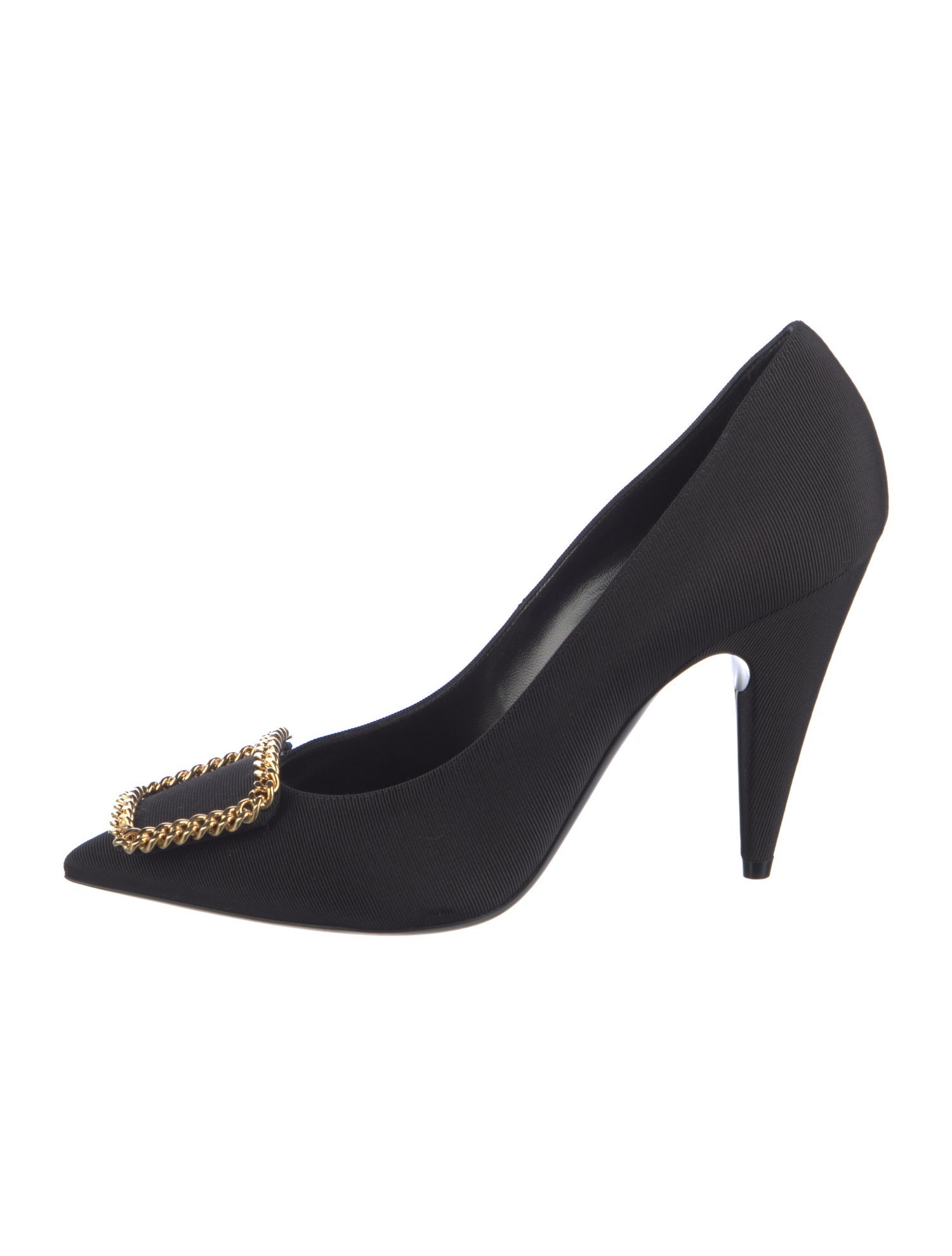 Saint Laurent Chain-Link Accents Pumps
