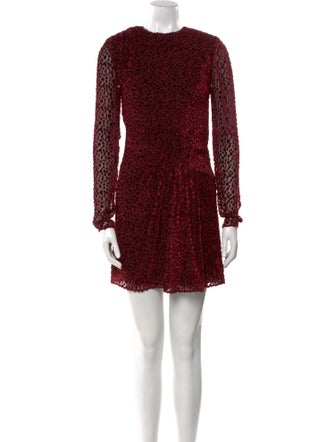 Saint Laurent Printed Mini Dress