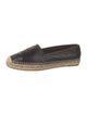 Saint Laurent Leather Whipstitch Trim Espadrilles