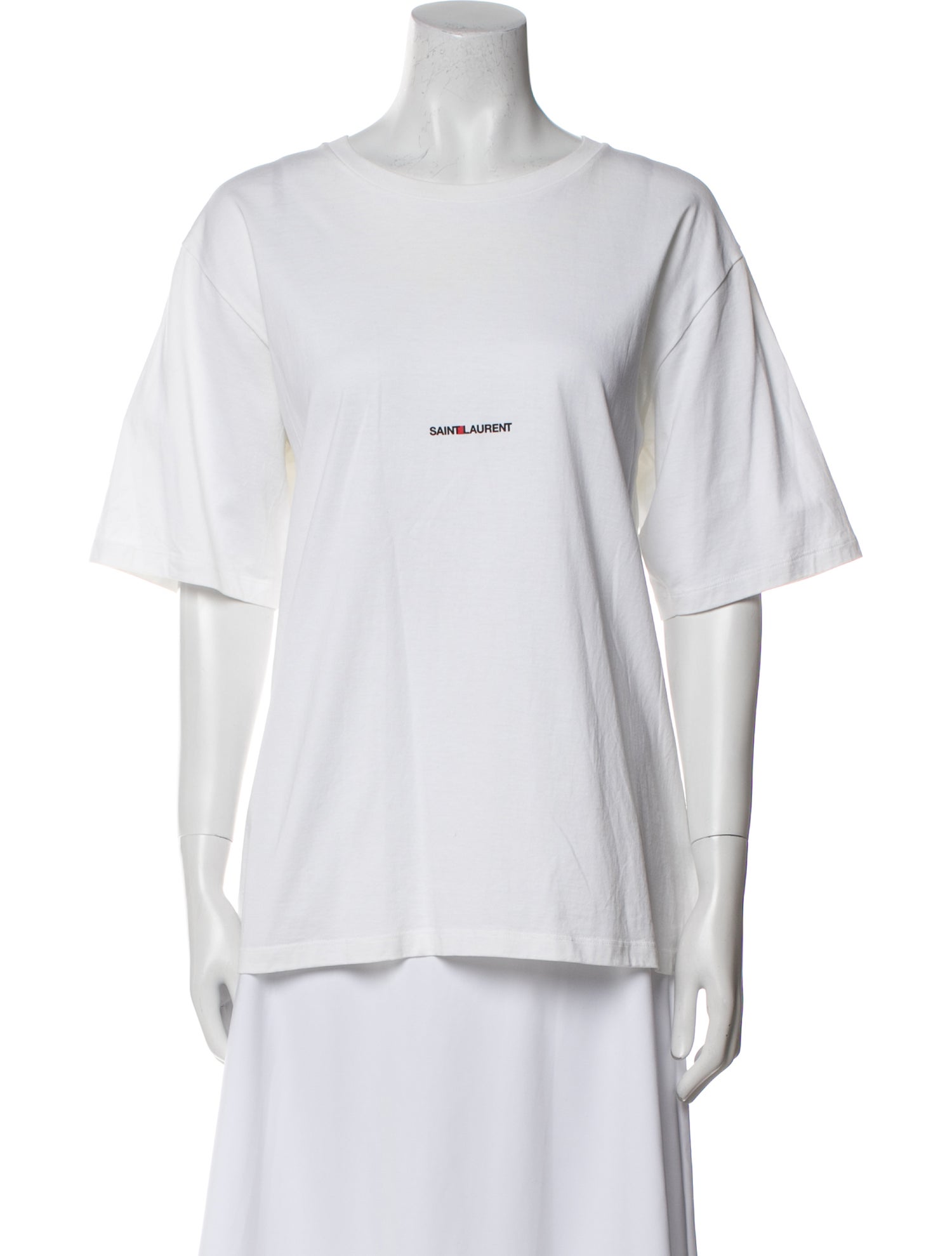 Saint Laurent Graphic Print Crew Neck T-Shirt