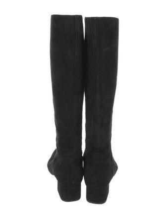 Saint Laurent Suede Riding Boots