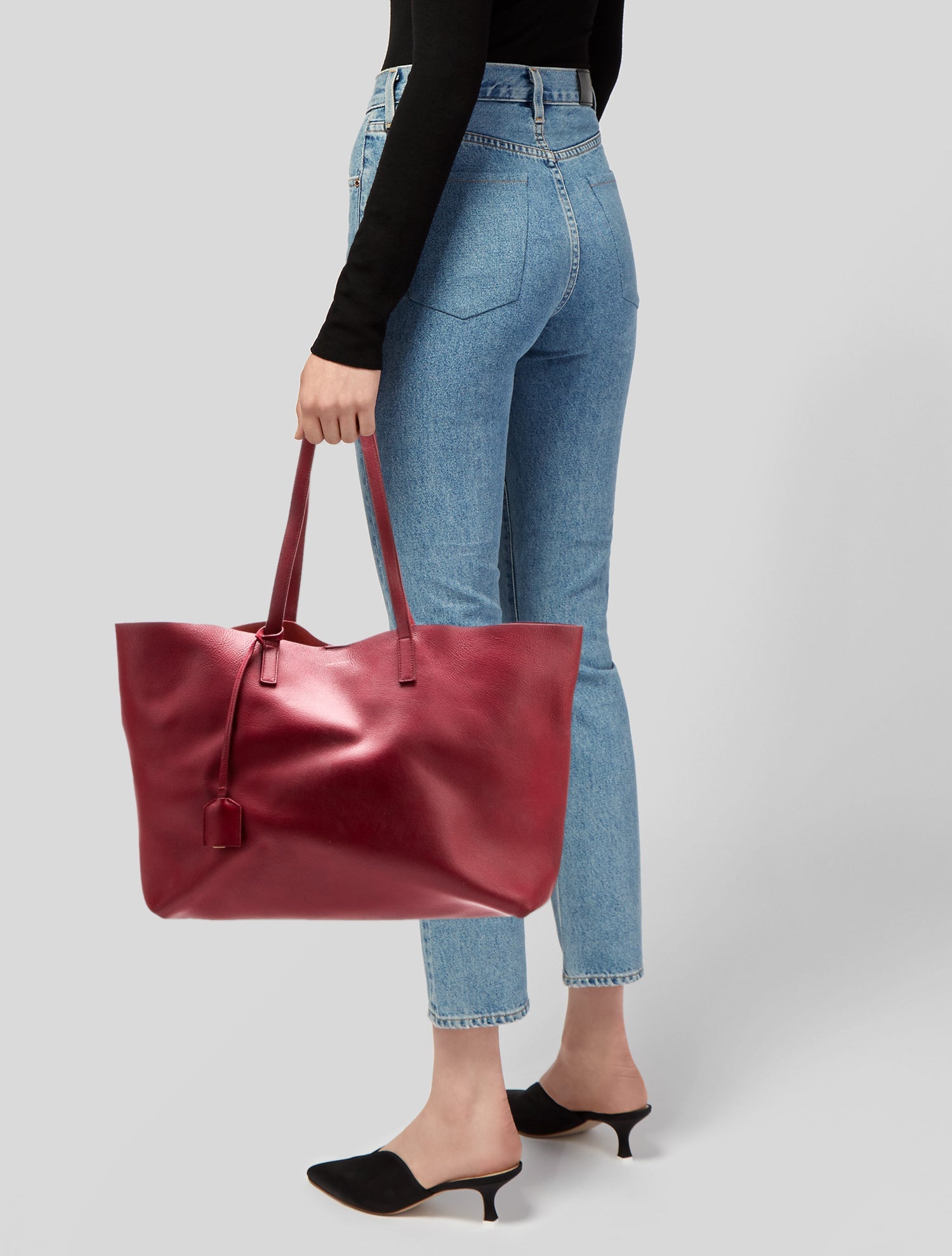 Saint Laurent Calfskin Tote East West