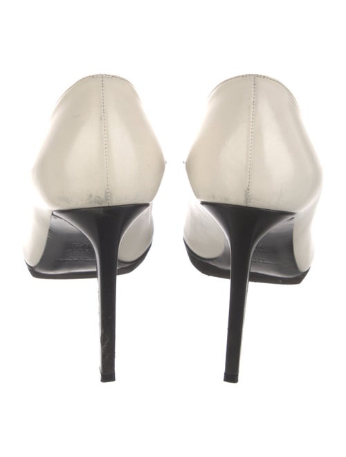 Saint Laurent Leather Colorblock Pattern Pumps