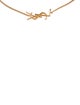 Saint Laurent Cassandre YSL Charm Link Bracelet