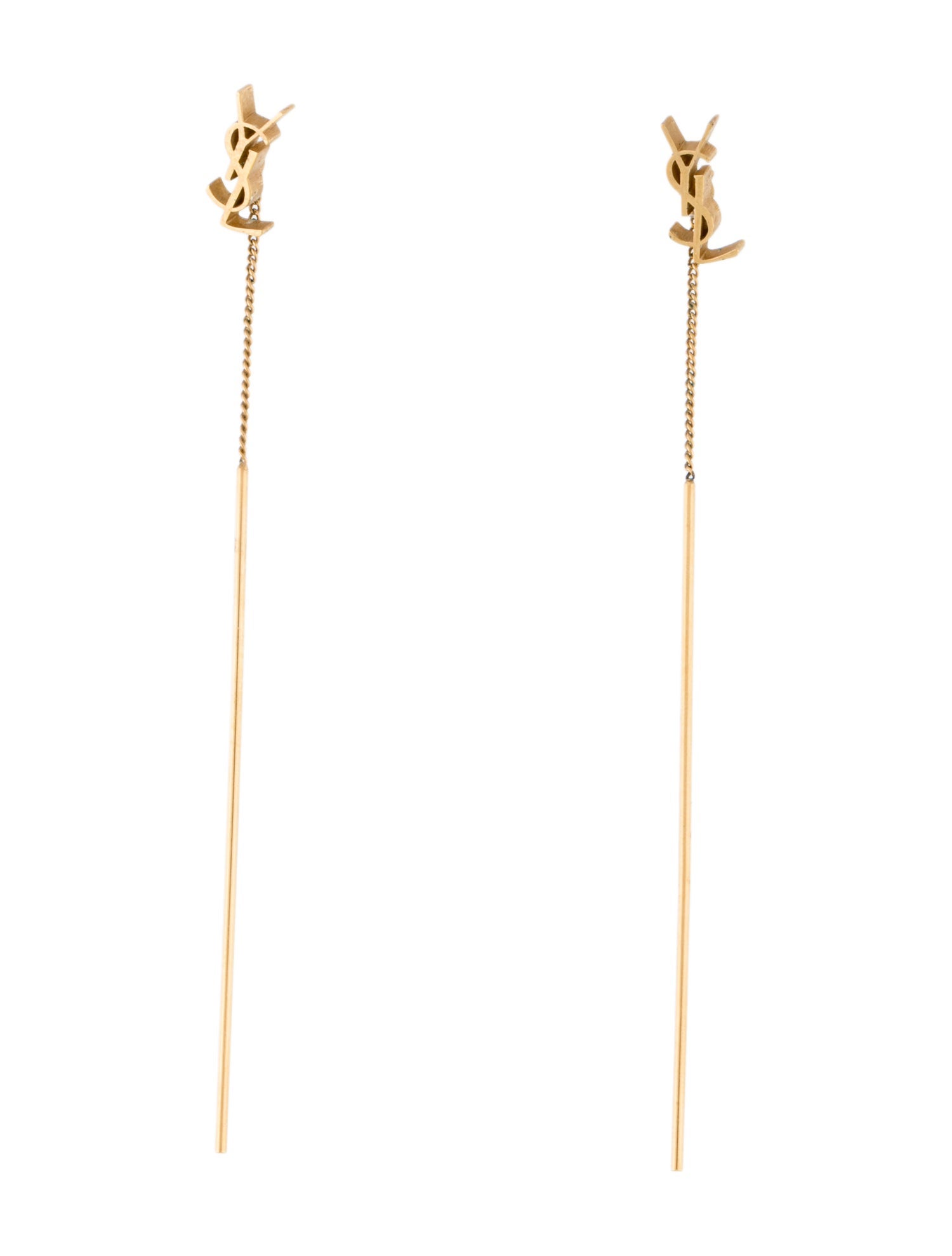 Saint Laurent Opyum Threader Drop Earrings