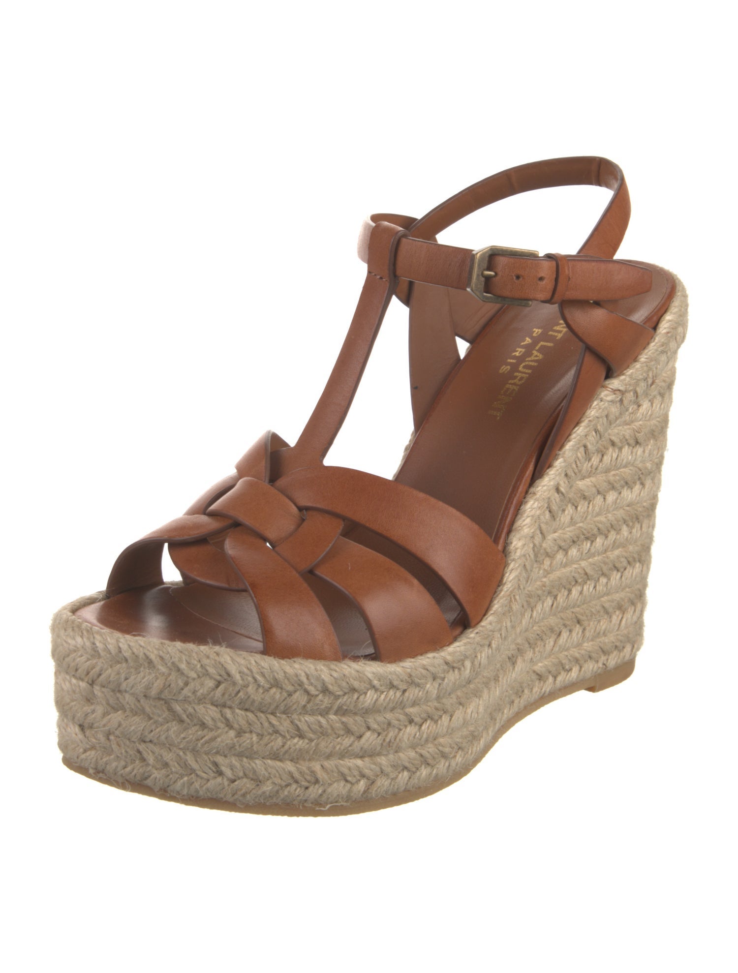 Saint Laurent Leather Espadrilles