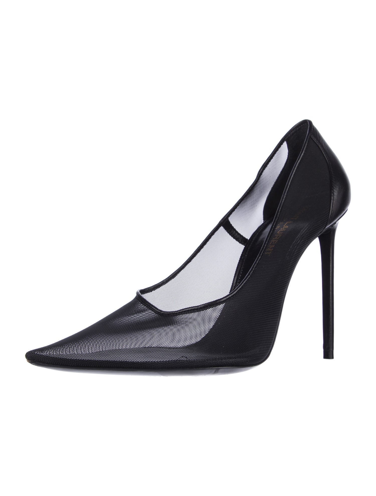 Saint Laurent Mesh Mesh Accents D'Orsay Pumps