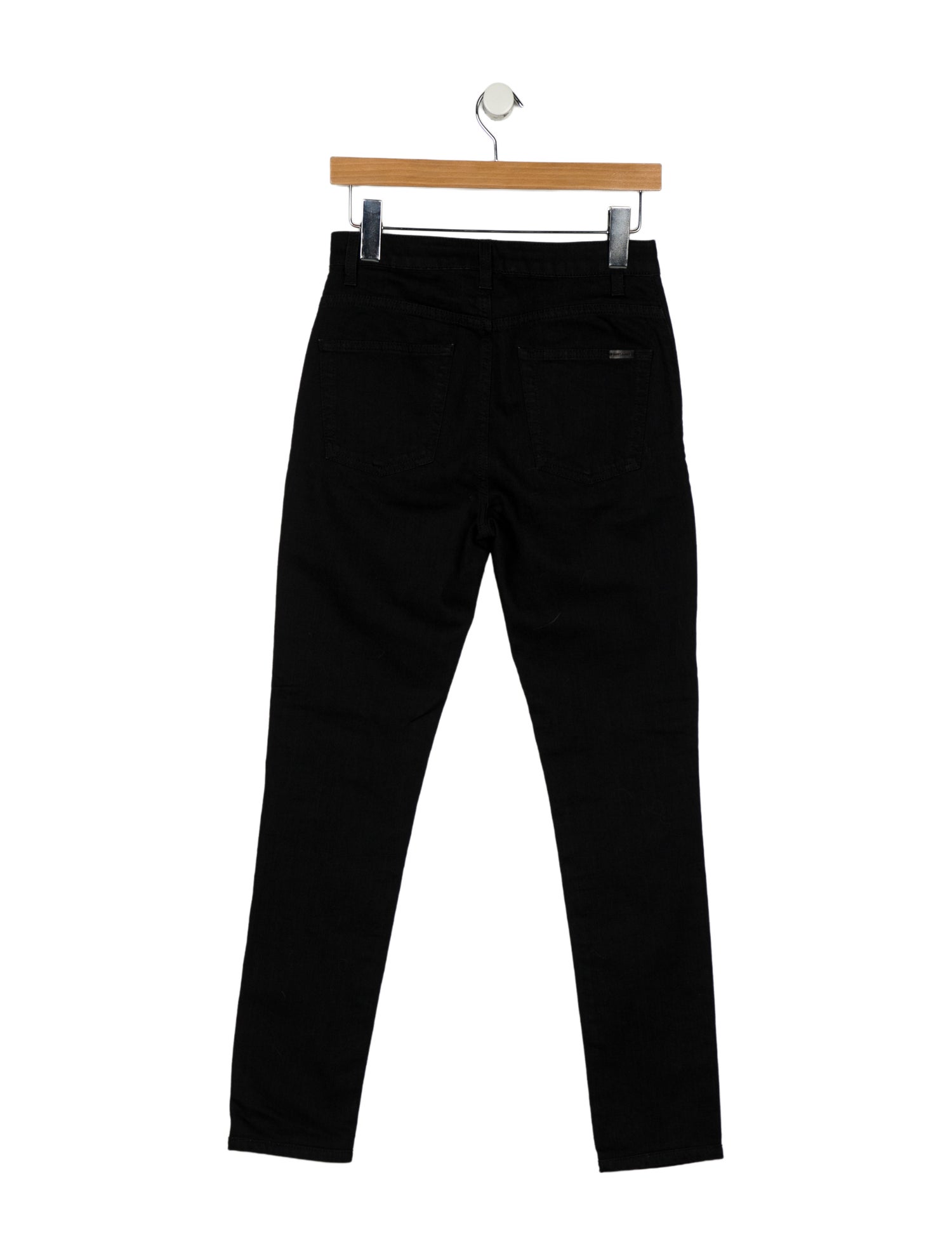 Saint Laurent Mid-Rise Straight Leg Jeans