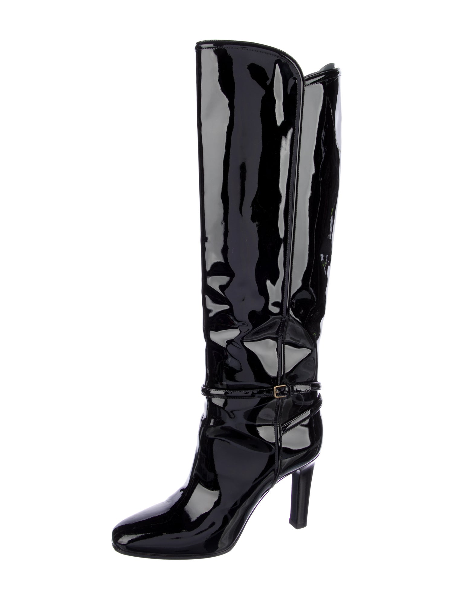Saint Laurent Patent Leather Boots