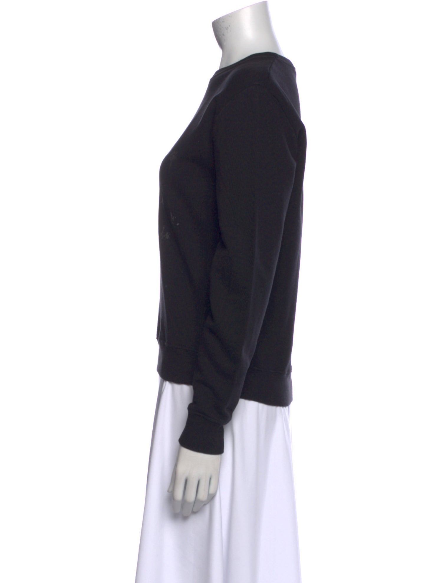 Saint Laurent Crew Neck Long Sleeve Sweatshirt