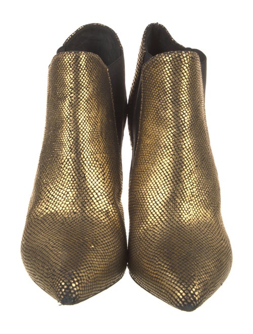 Saint Laurent Leather Patterned Chelsea Boots