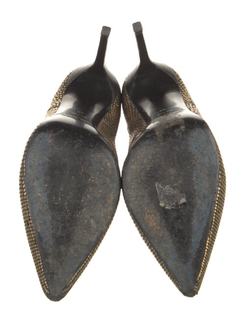 Saint Laurent Leather Patterned Chelsea Boots