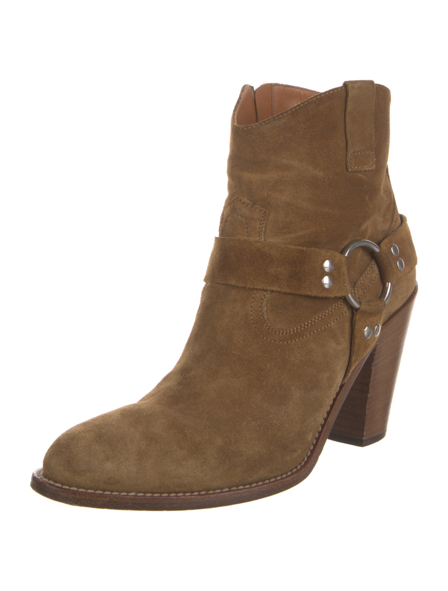 Saint Laurent Suede Western Boots