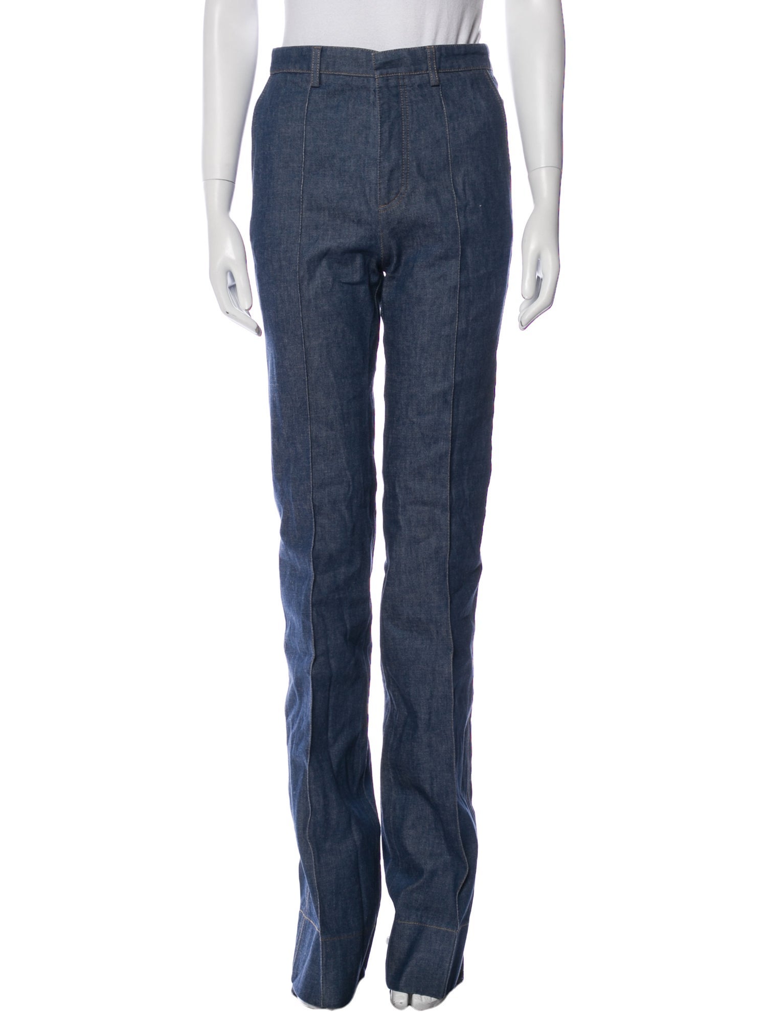 Saint Laurent High-Rise Wide Leg Jeans