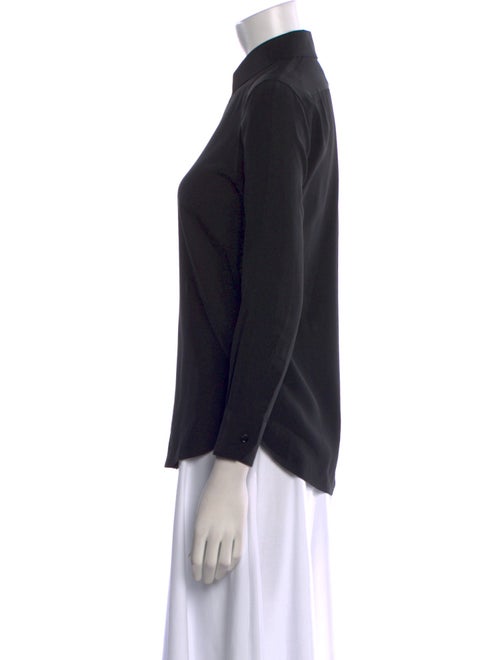 Saint Laurent Three-Quarter Sleeve Button-Up Top