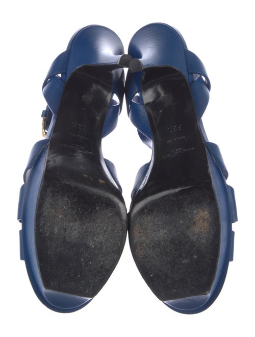 Saint Laurent Leather T-Strap Sandals